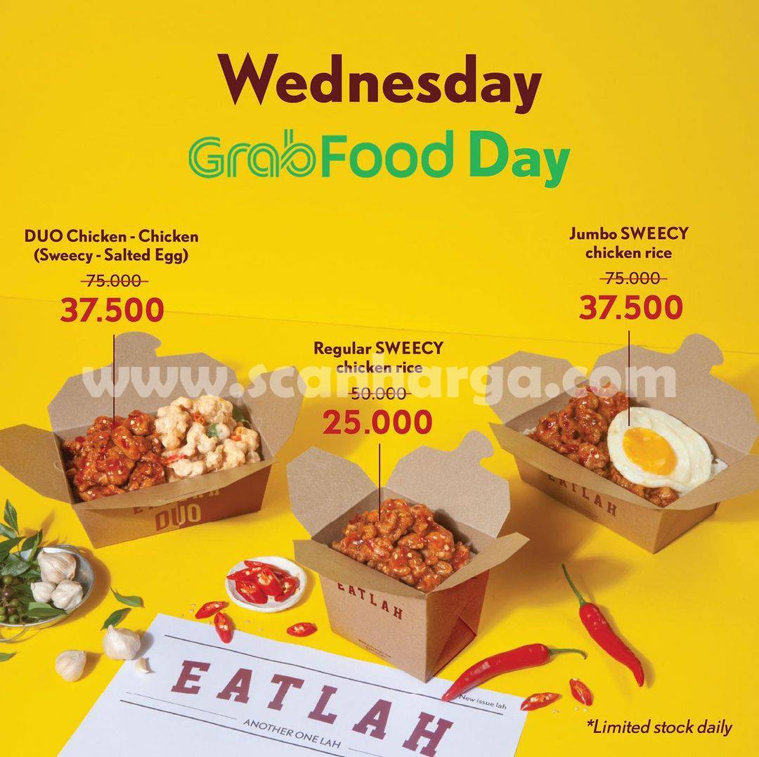 EATLAH Promo WEDNESDAY GRABFOOD DAY – Harga Spesial Menu mulai Rp 25.000