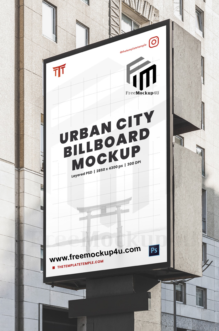 Urban City Billboard Psd Mockup 2022