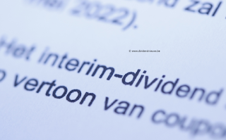 interim dividend belgie