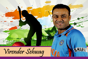 Virender Sehwag, the former Indian cricketer