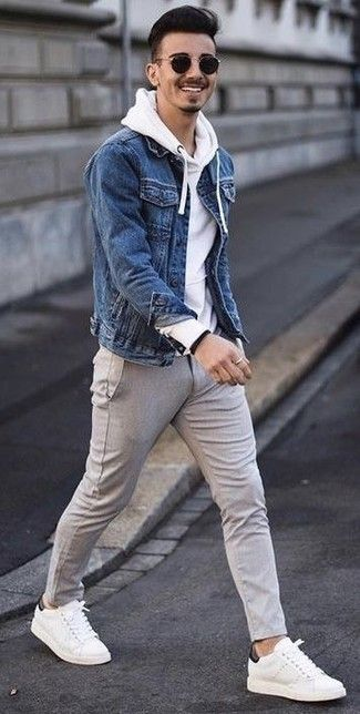How to wear a denim jacket with jeans