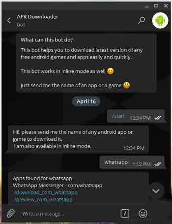 حل مشكلة Google Play على Android وتنزيل تطبيقات Google Play مباشرة بواسطة Telegram bot