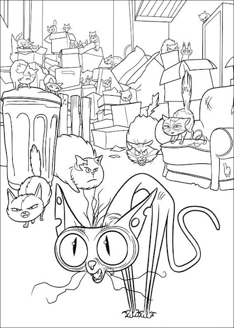 Secret life of pets coloring pages