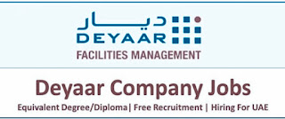 Sales Executive, Sales Admin, Officer Sales MIS Officer, Jobs In Deyaar Facilities Management LLC Dubai (UAE) 2022 || Apply now