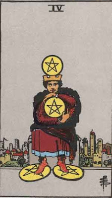 four of pentacles reading