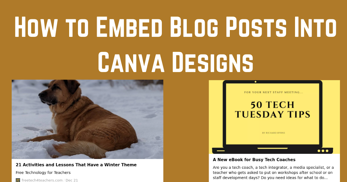 Find out how to Embed Weblog Posts Into Canva Designs