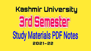 3rd sem study material notes kashmir university