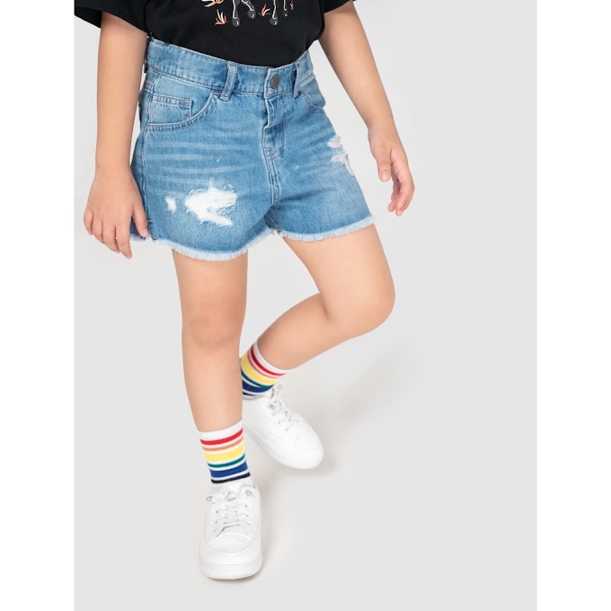 Mall Shop [ canifa_official ] Quần short bé gái CANIFA chất jeans cotton - 1BS21C004