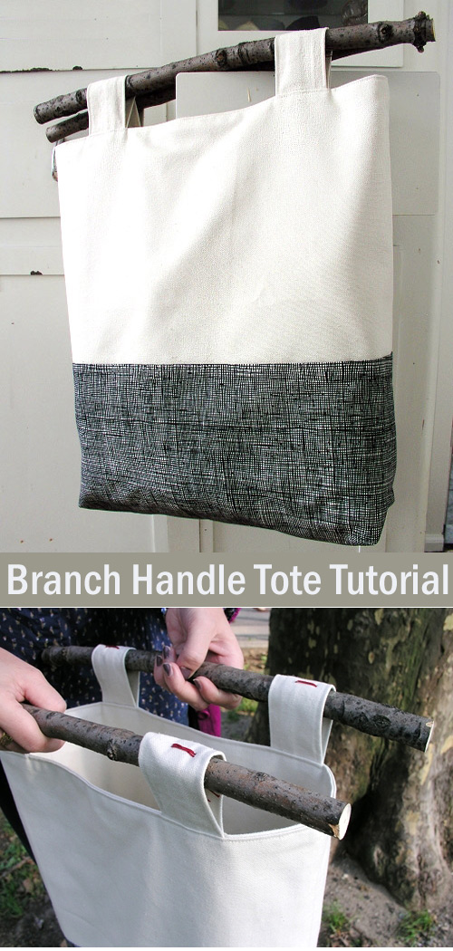 Branch Handle Tote Bag Tutorial