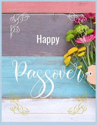 Free Passover Wishes Greetings Messages - Cute Simple Cards Made With Love - Floral Spring - 10 Image Pictures