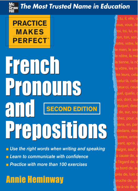 French Pronouns and Prepositions Book
