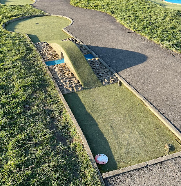 Crazy Golf at Tonbridge Sports Ground. Photo by Christopher Gottfried, February 2022