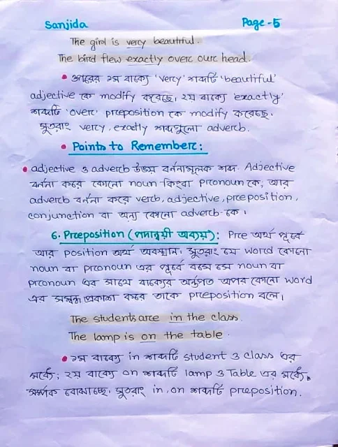 English Grammar Parts of spech