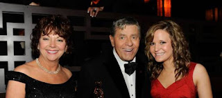 SanDee Pitnick with her late husband Jerry Lewis & daughter Danielle