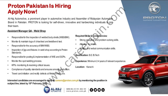 Proton Pakistan Jobs 2022 - Proton Pakistan Jobs