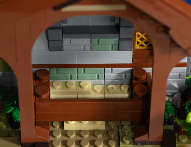 Nifeliz Medieval Town Barn Compatible With Lego