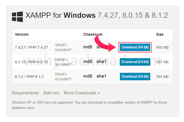 Download Aplikasi XAMPP