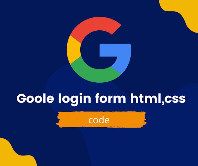 google login form source code and live demo || web developer joy