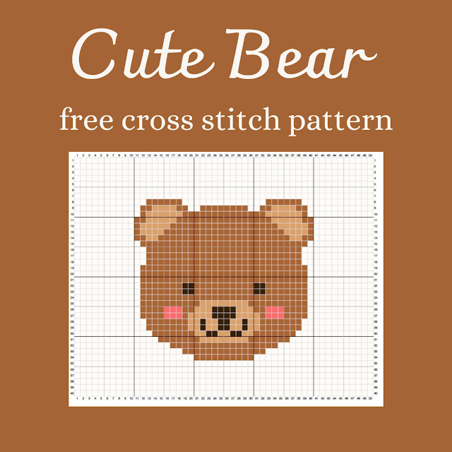Cute Bear - free cross stitch pattern