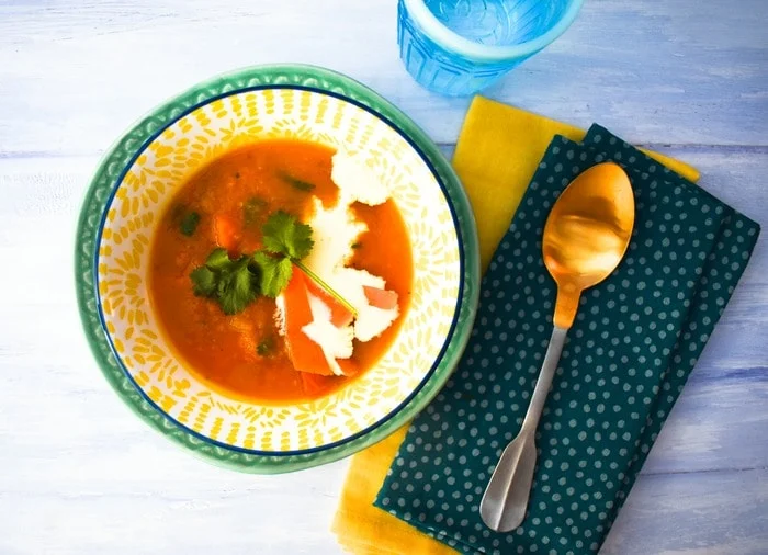 Slow Cooker Carrot & Coriander Soup