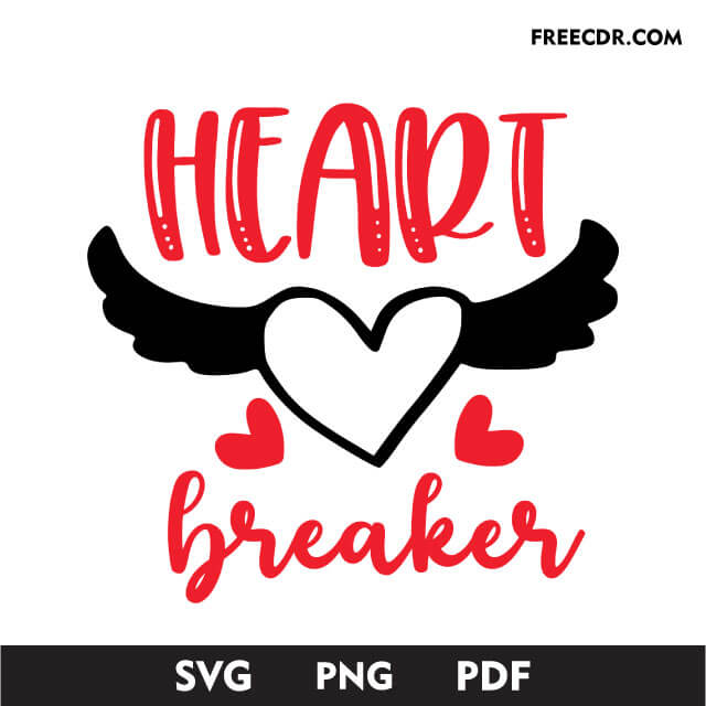 Heart Breaker Free Svg File