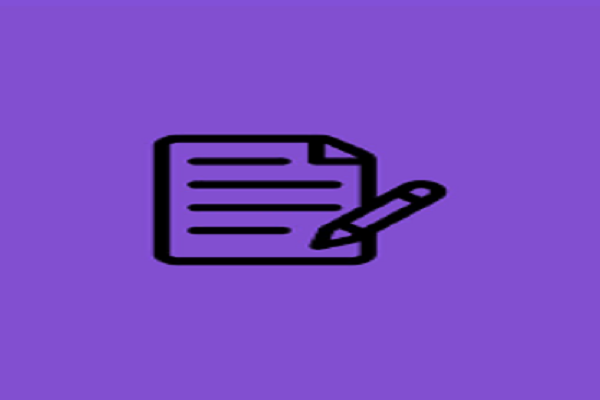 Aesthetic notes icon purple