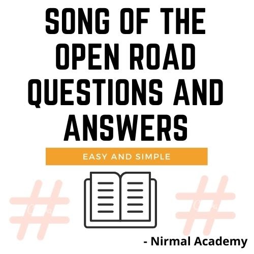 SOLUTION: 2 1 song of the open road english class 12 brainstorming -  Studypool