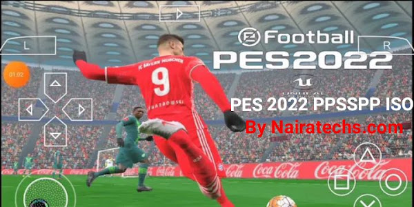 EFOOTBALL PES 2022 PPSSPP PS5 CAMERA ISO DOWNLOAD OFFLINE (HIGHLY COMPRESSED) 