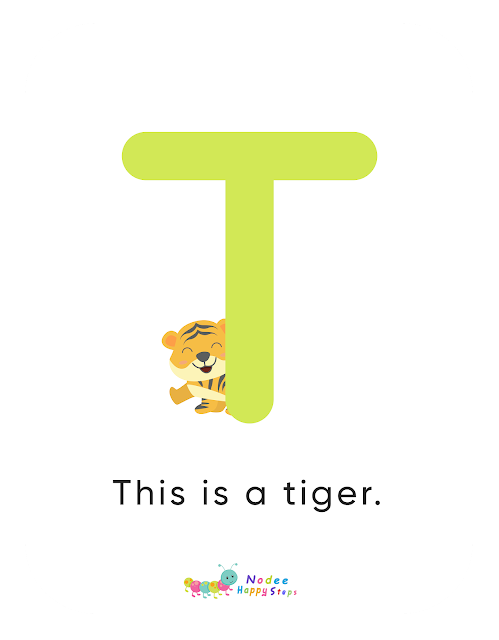 Letter T story for Kids - The Tiger