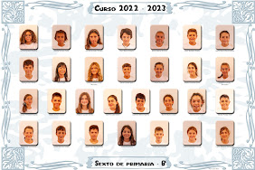 Los alumnos de la clase de 6º B