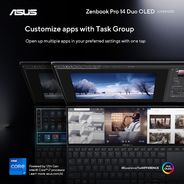 ASUS Zenbook Pro 14 Duo OLED (UX8402ZE) Laptop Dua Layar, Idaman Para Konten Kreator