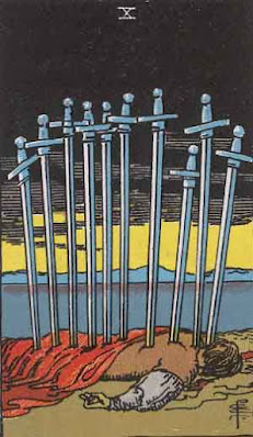 Ten of Swords reading, meaning