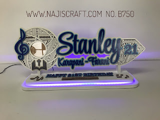 NO.B750 SAMOAN 21ST 70CM KEY BLUE LED