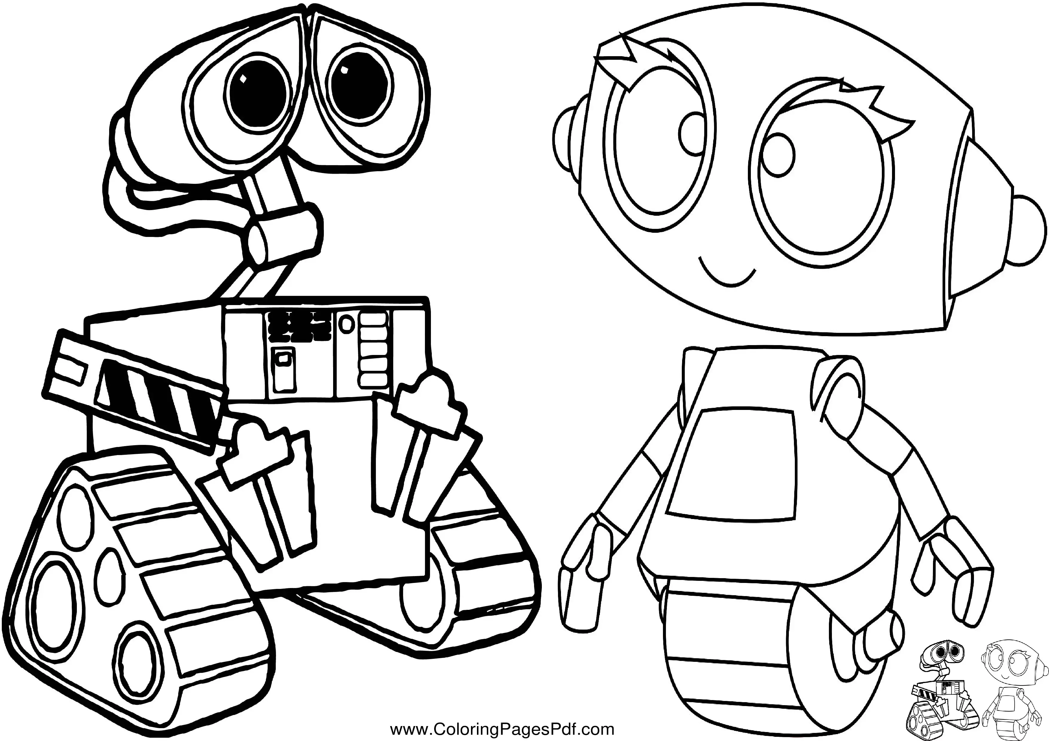 Robot coloring pages printable