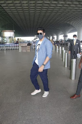 Director and bollywood producer Farhan Akhtar spotted at airport