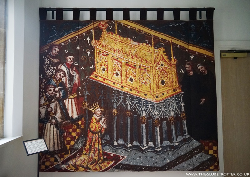 Tapestry depciting King Henry VI at St Edmundsbury Cathedral