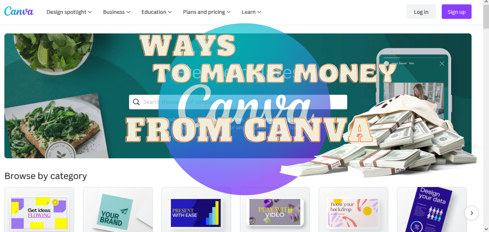 ideas to make money from canva