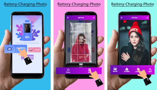 Battery Charging Photo App