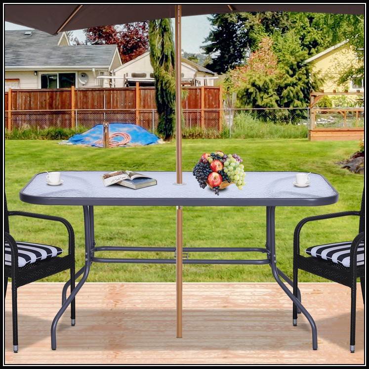 big lots patio table with umbrella hole