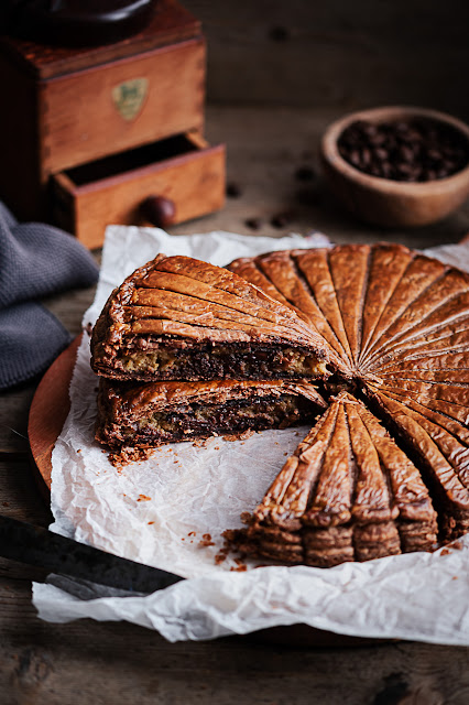 Galette des rois au café et chocolat