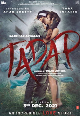Bollywood movie Tadap Box Office Collection wiki, Koimoi, Wikipedia, Tadap Film cost, profits & Box office verdict Hit or Flop, latest update Budget, income, Profit, loss on MTWIKI, Bollywood Hungama, box office india