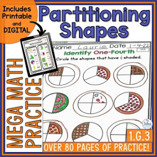 Use these fun and engaging partitioning shapes activities to get your students on their way to understanding parts of a whole.