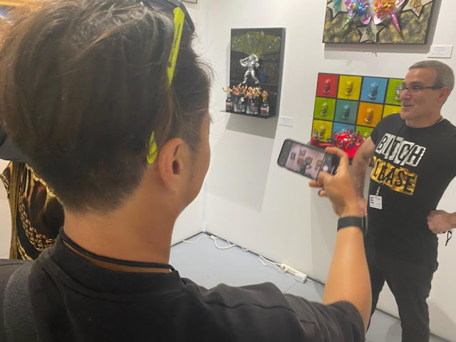 Chicago-based artist Tony Porto as a social media superstar at SCOPE Miami Beach 2021