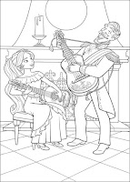 Francisco and Elena coloring page