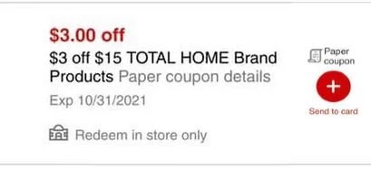 USE $3.00/$15.00 any Total Home Products CVS crt store Coupon (Select CVS Couponers)