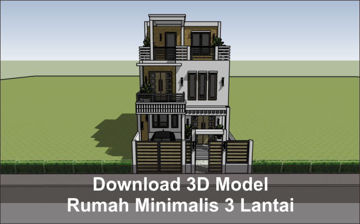 download 3D Rumah Minimalis 3 Lantai