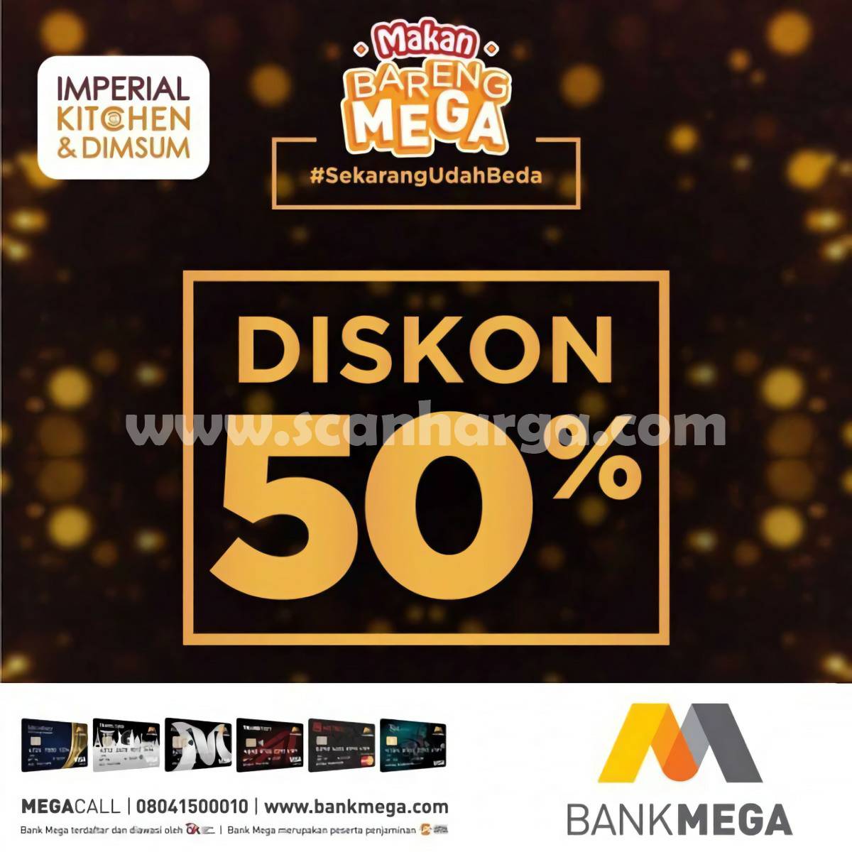 Promo IMPERIAL KITCHEN & DIMSUM – Diskon 50% dengan Kartu Kredit Bank Mega