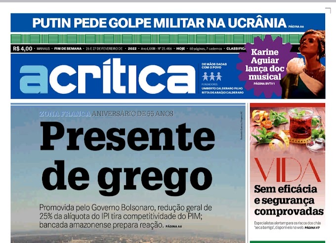 🔰 Jornal Acrítica Classificados de Empregos do dia 26.02.22 (sábado) Confira as Oportunidades e Envie seu Currículo. Acesse o nosso Link Abaixo.