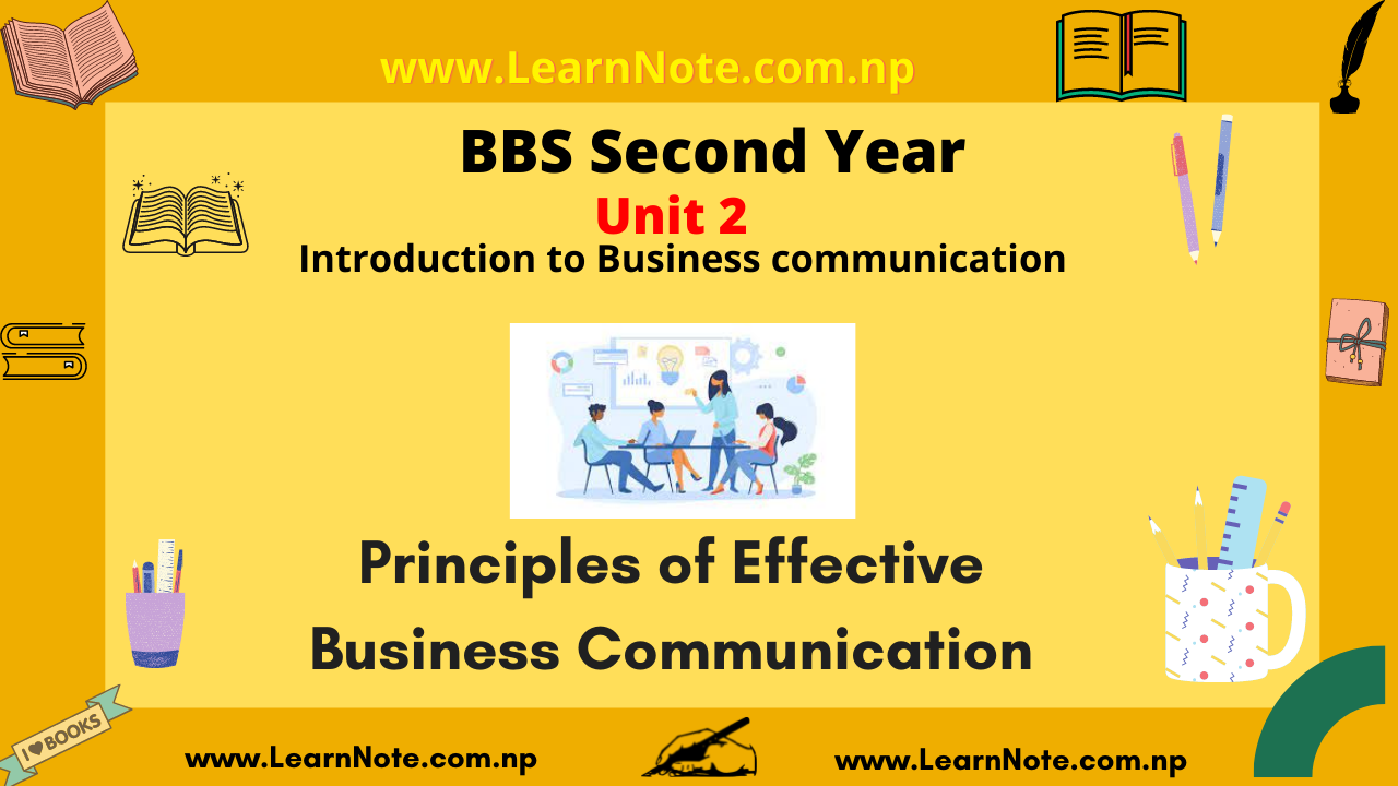 Principles of business communication