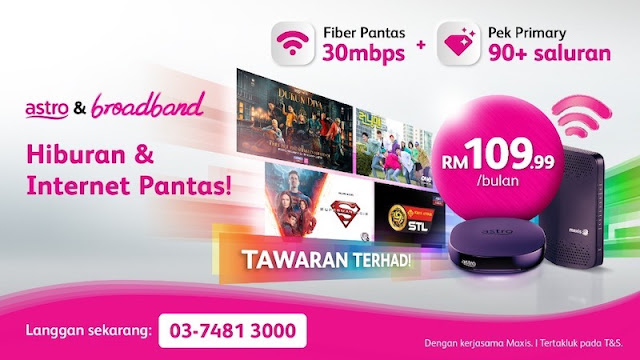 ENJOY PAKEJ JIMAT 109 WITH 30MBps BROADBAND & PRIMARY PACK 